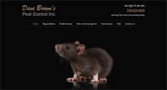 Desktop Screenshot of davebrownspestcontrolinc.com