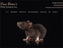 Tablet Screenshot of davebrownspestcontrolinc.com